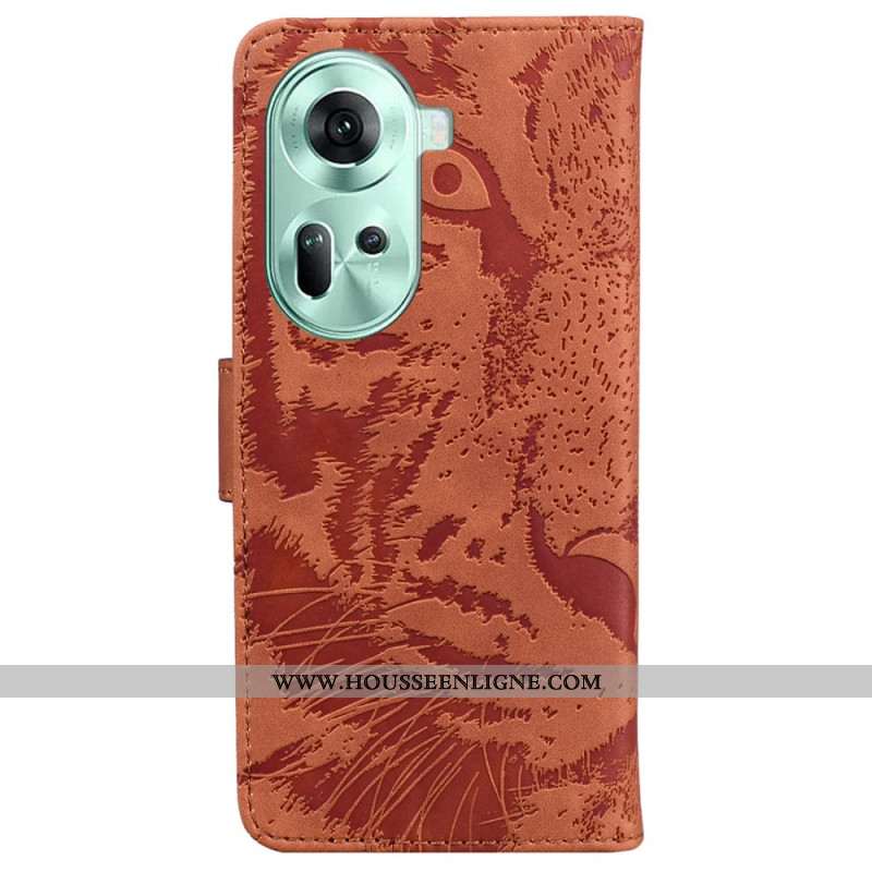 Housse Oppo Reno 11 5G Empreinte Tigre