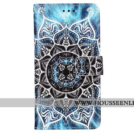 Housse Oppo Reno 11 5G Fleur de Mandala à Lanière