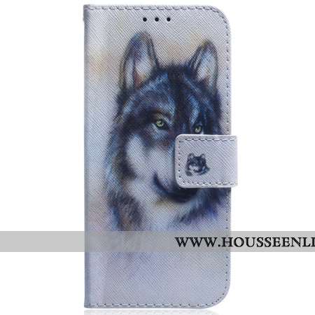 Housse Oppo Reno 11 5G Loup Aquarelle