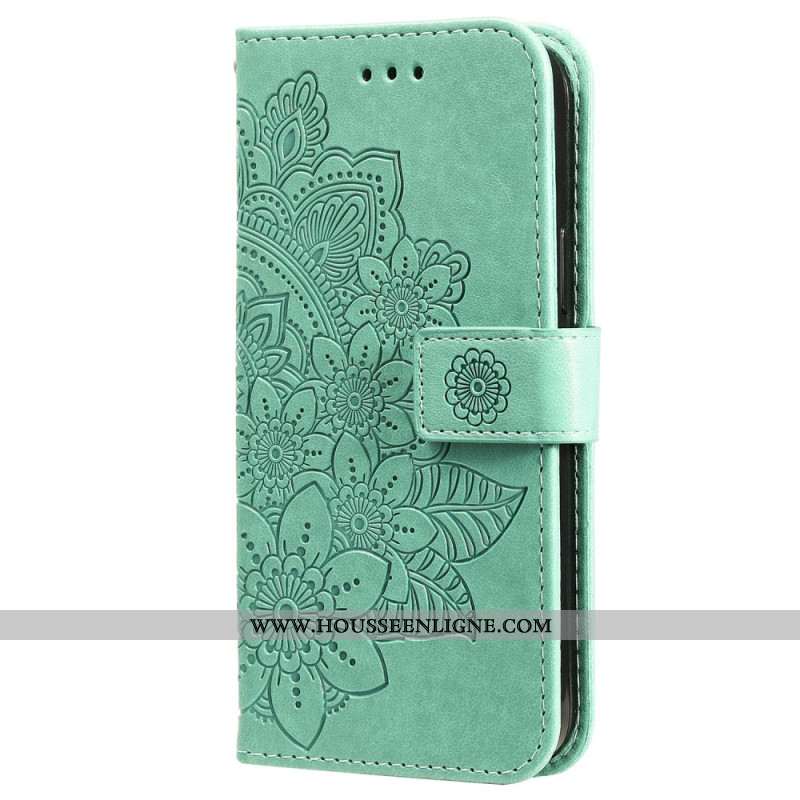 Housse Oppo Reno 11 5G Motif Floral à Lanière