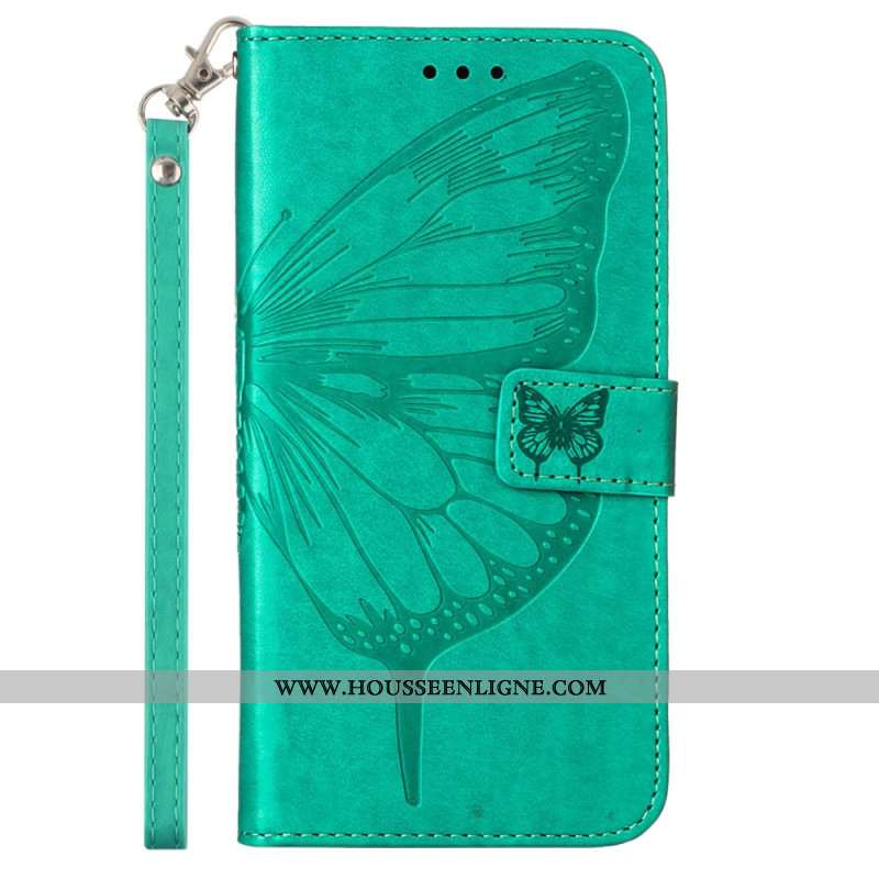 Housse Oppo Reno 11 5G Papillon Floral à Lanière