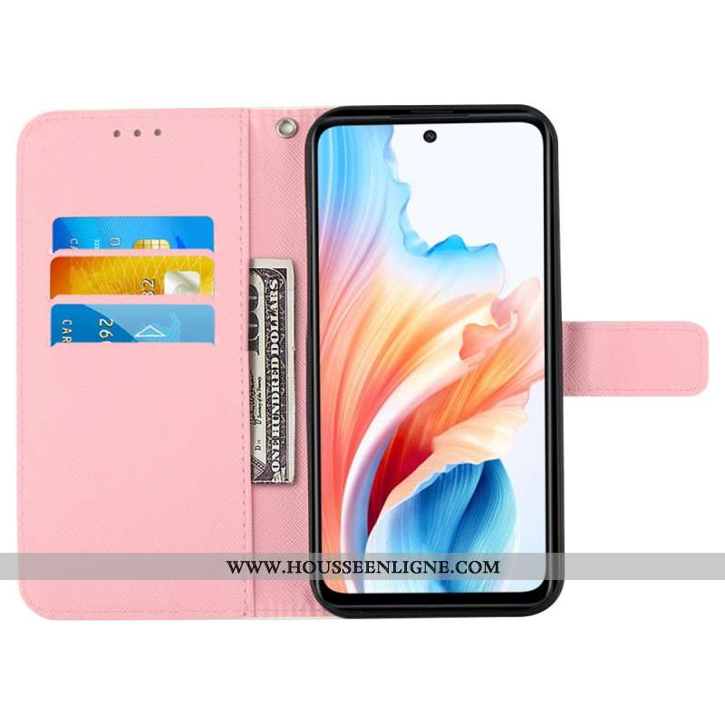 Housse Oppo Reno 11 5G Papillons Roses