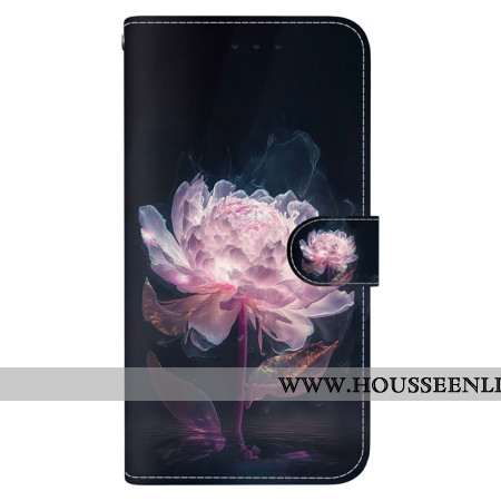 Housse Oppo Reno 11 5G Pivoine Pourpre à Lanière