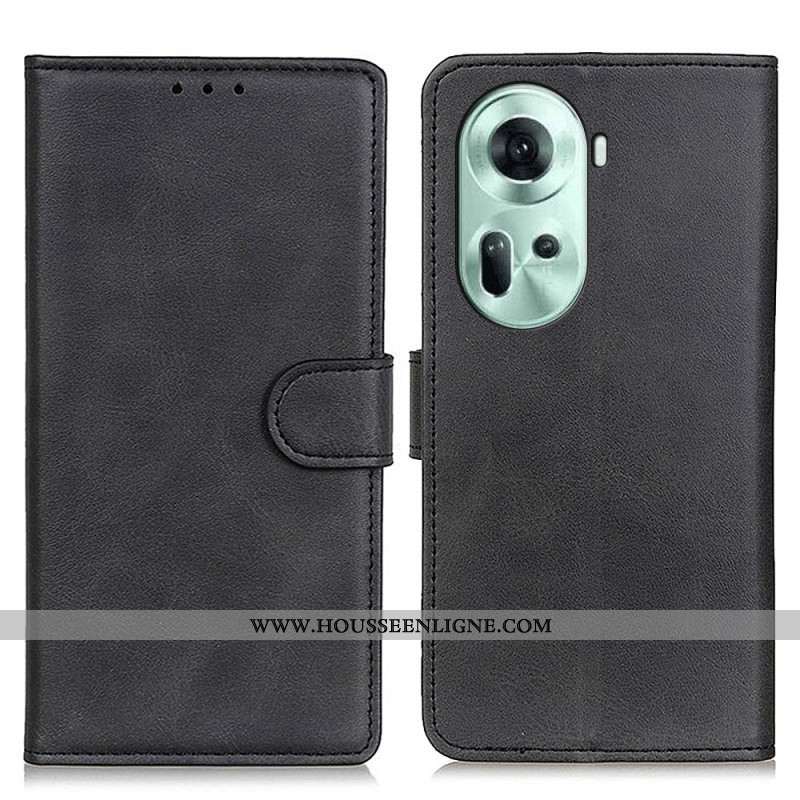 Housse Oppo Reno 11 5G Simili Cuir Mat