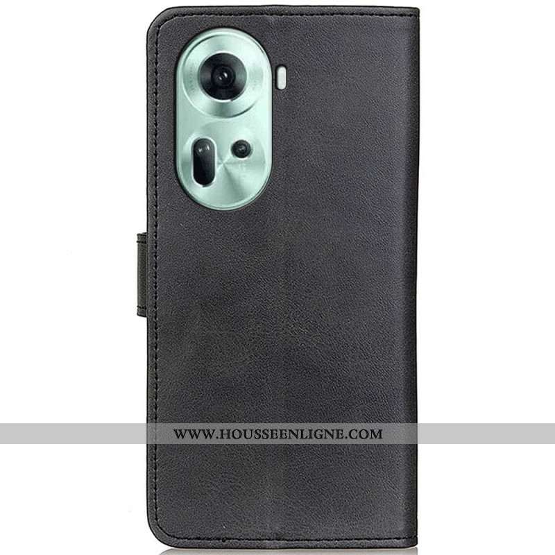 Housse Oppo Reno 11 5G Simili Cuir Mat