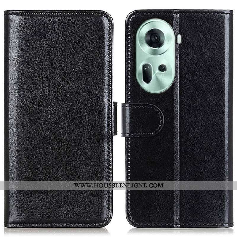 Housse Oppo Reno 11 5G Simili Cuir Verni