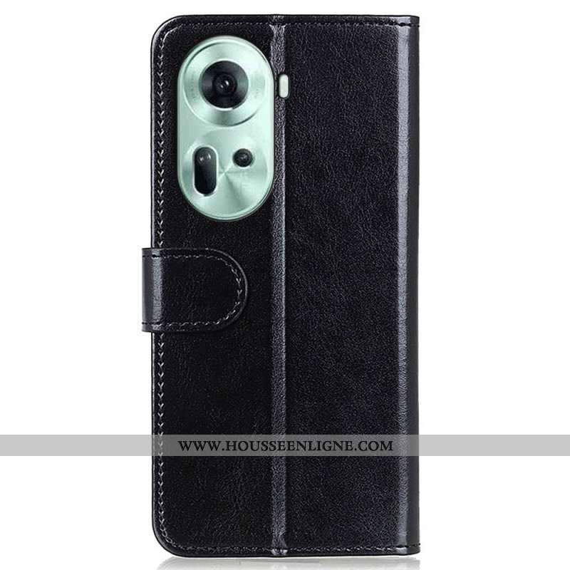 Housse Oppo Reno 11 5G Simili Cuir Verni