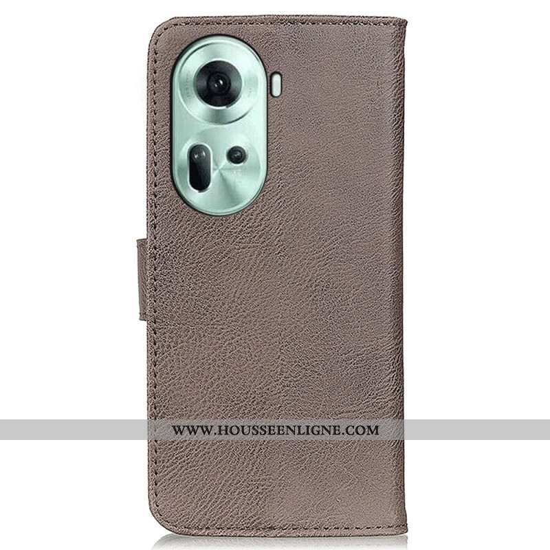 Housse Oppo Reno 11 5G Style Cuir KHAZNEH