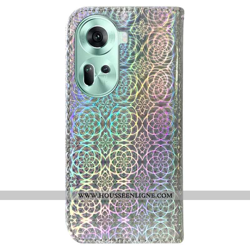 Housse Oppo Reno 11 5G Style Disco à Lanière