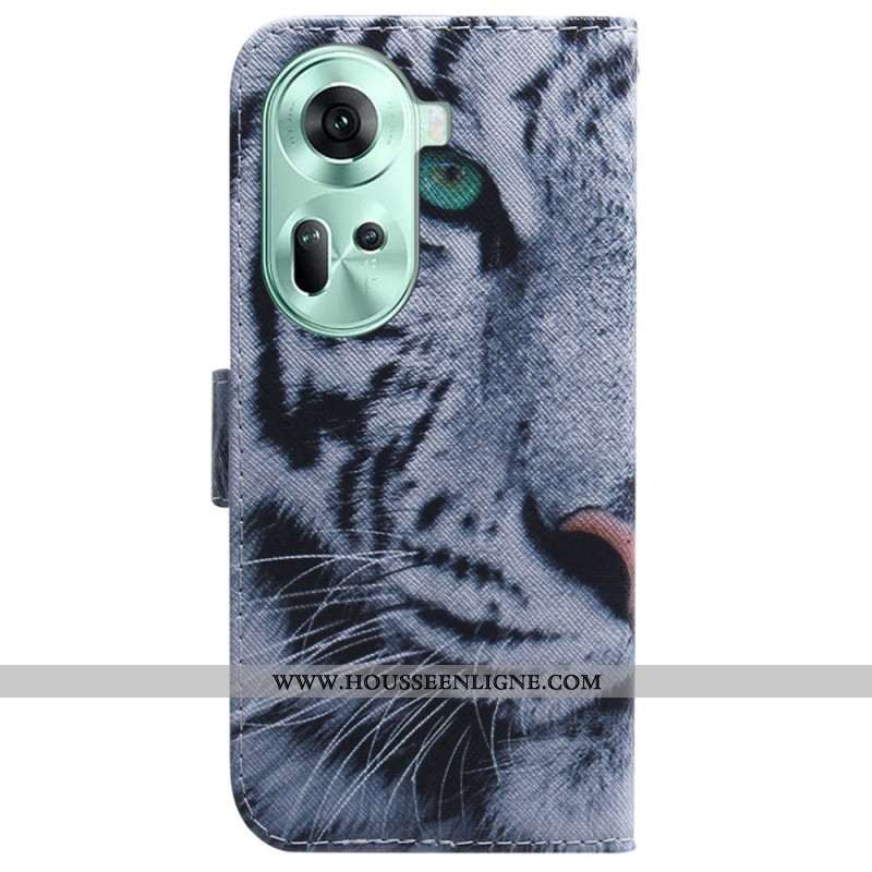 Housse Oppo Reno 11 5G Tigre Blanc