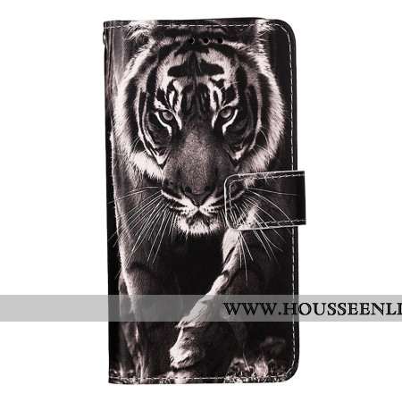 Housse Oppo Reno 11 5G Tigre à Lanière