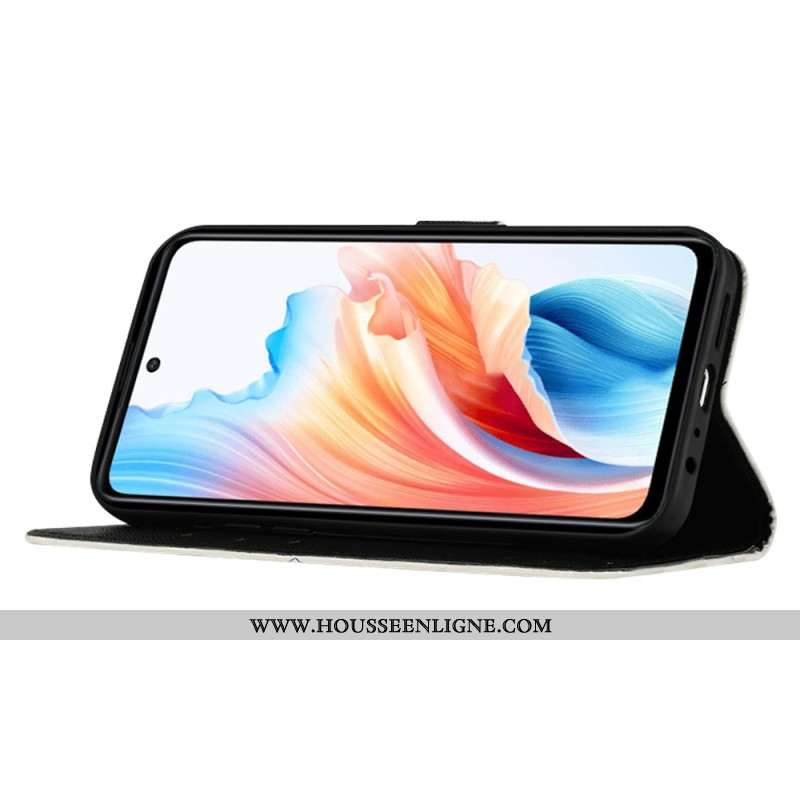 Housse Oppo Reno 11 5G Tête de Mort Fleurie