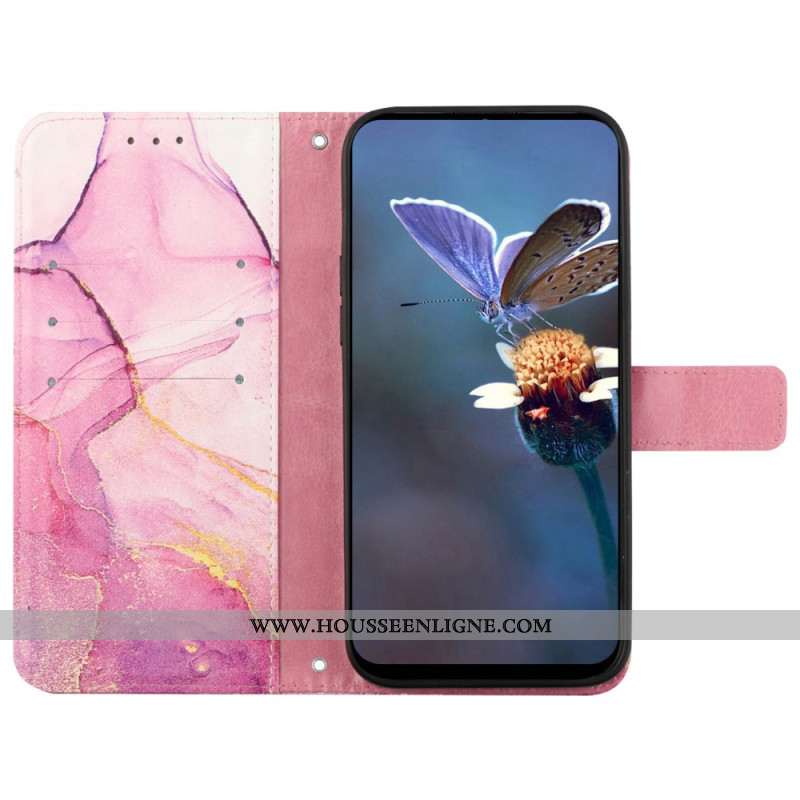 Housse Oppo Reno 11 Pro 5G Motif Marbre à Bandoulière