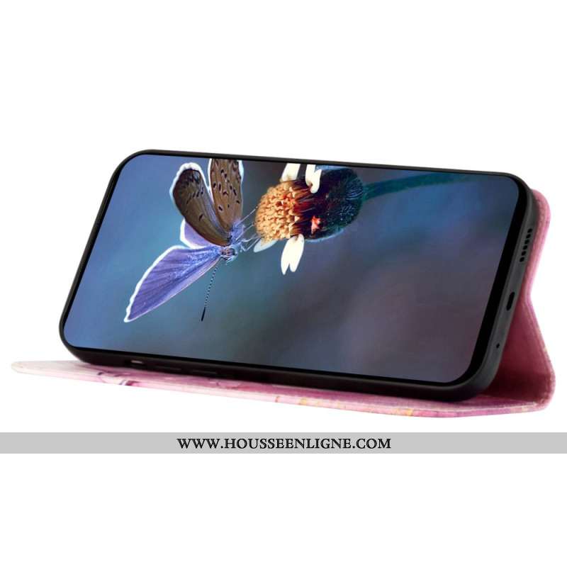 Housse Oppo Reno 11 Pro 5G Motif Marbre à Bandoulière