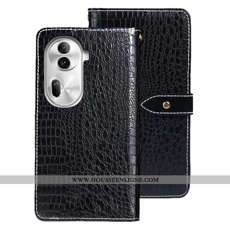 Housse Oppo Reno 11 Pro 5G Style Crocodile IDEWEI