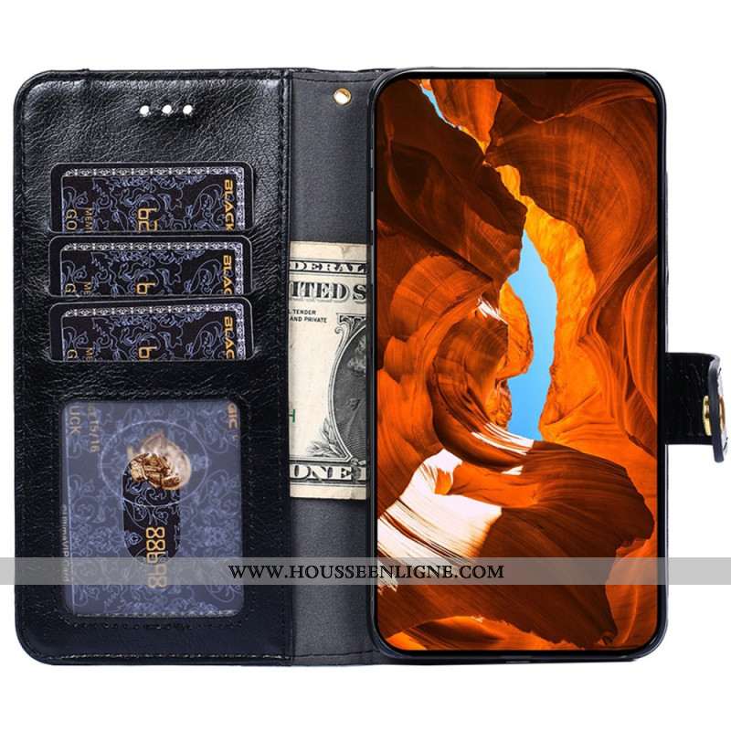 Housse Oppo Reno 11F 5G Porte-Monnaie et Lanière