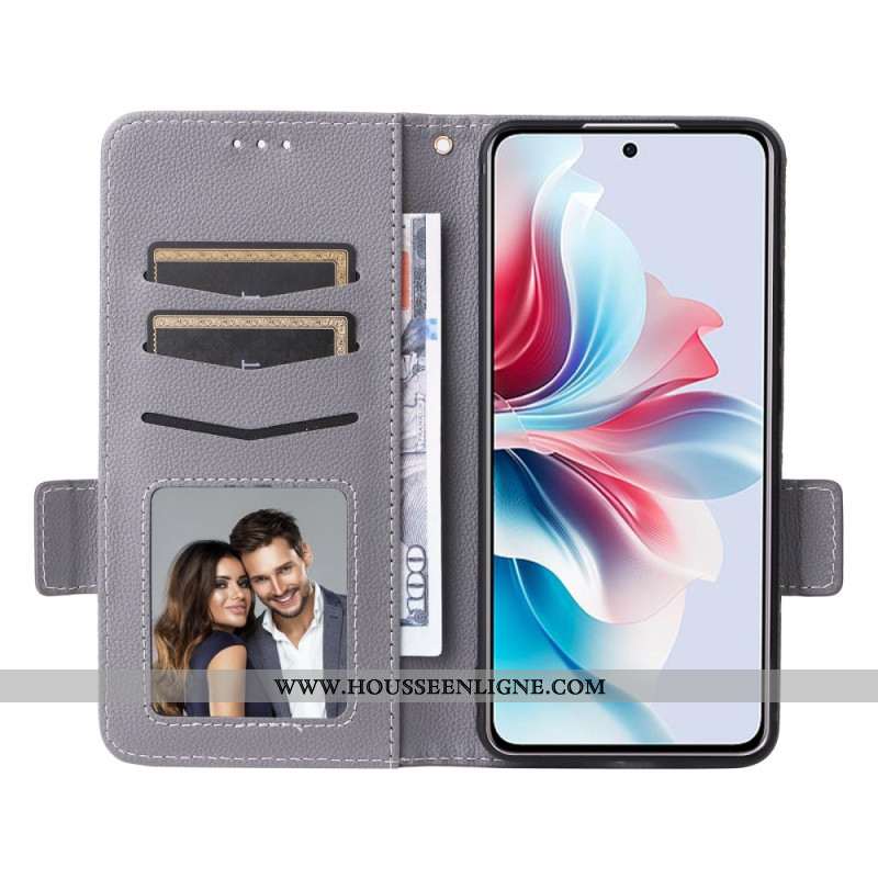 Housse Oppo Reno 11F 5G Style Cuir à Lanière