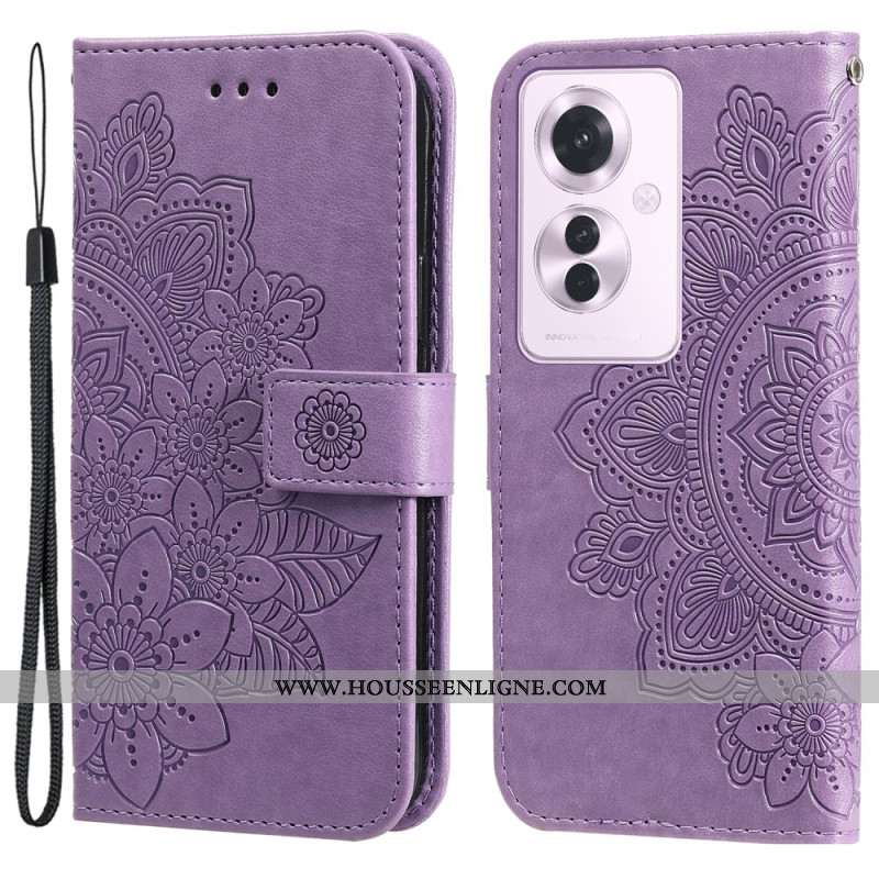 Housse Oppo Reno 11F 5G aMotif Floral Imprimé