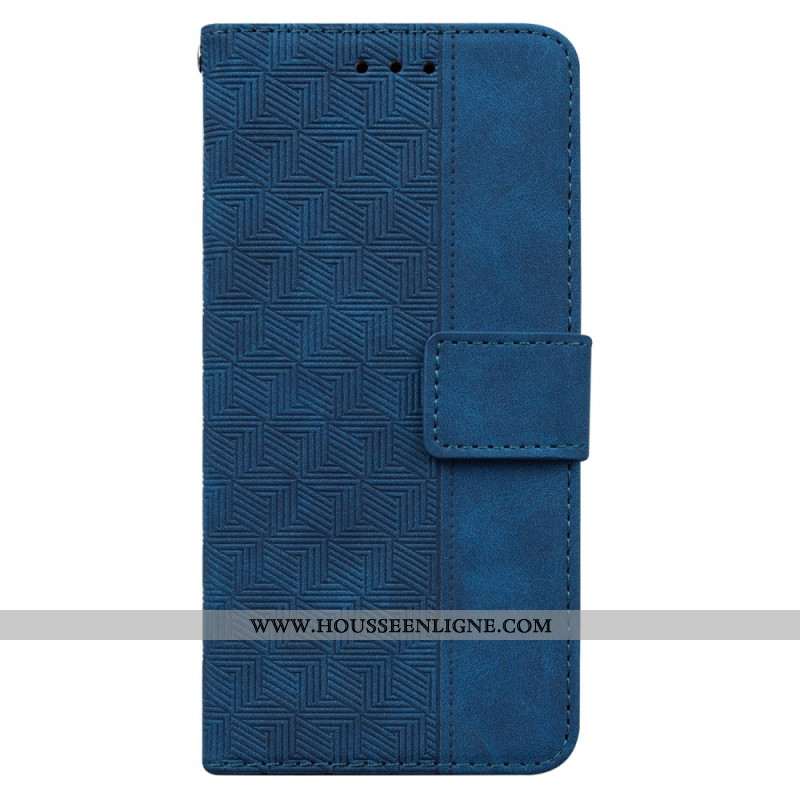 Housse Oppo Reno 11F Motif Tissé à Lanière