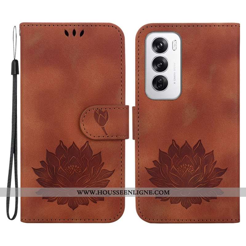 Housse Oppo Reno 12 5G Fleur de Lotus