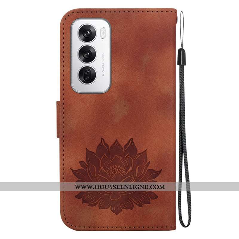 Housse Oppo Reno 12 5G Fleur de Lotus