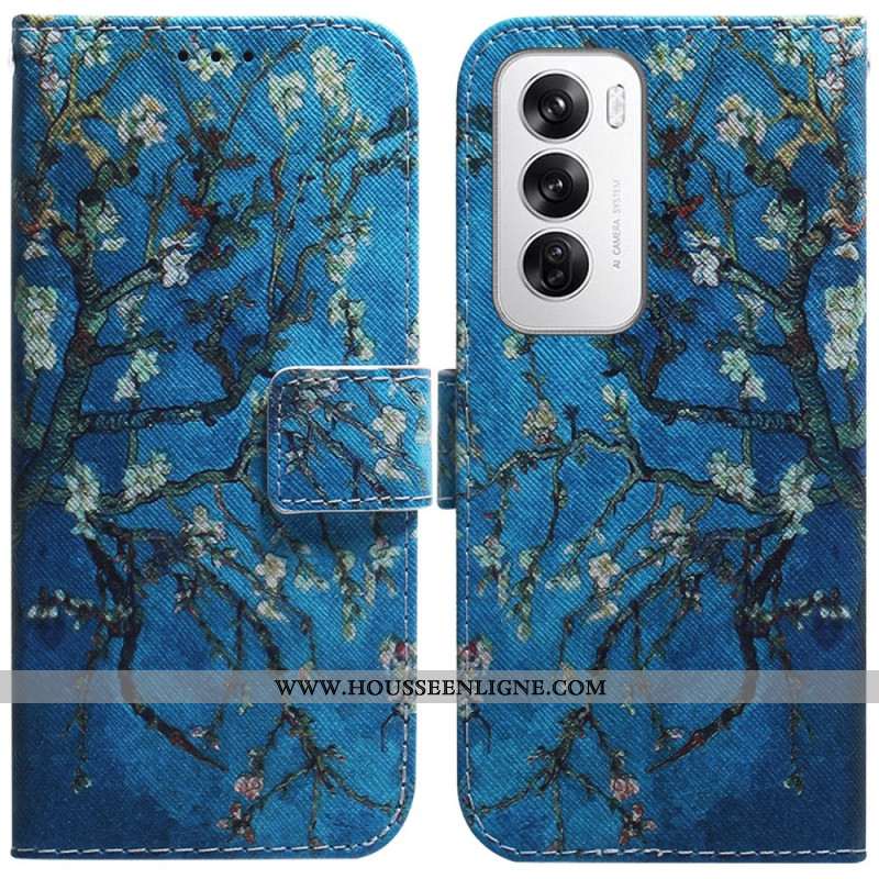 Housse Oppo Reno 12 5G Fleurs d'Abricot