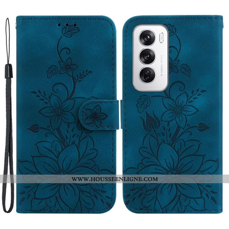 Housse Oppo Reno 12 5G Fleurs de Lys