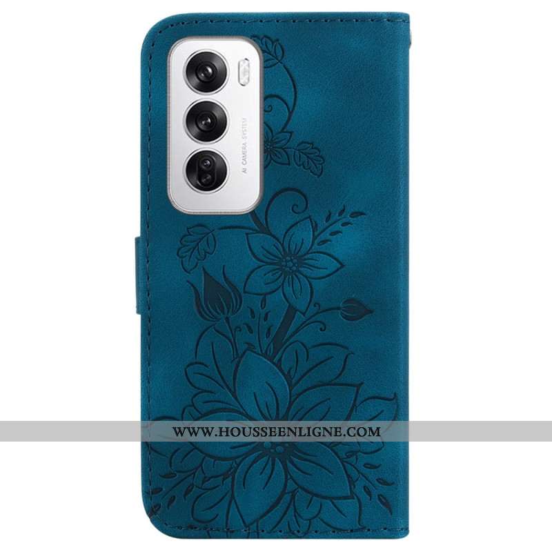 Housse Oppo Reno 12 5G Fleurs de Lys