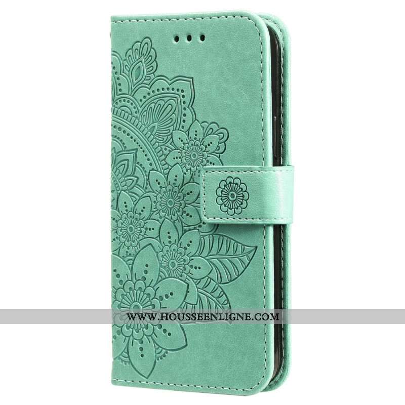 Housse Oppo Reno 12 5G Impression Mandala à Lanière