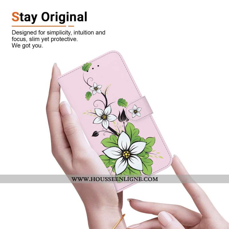 Housse Oppo Reno 12 5G Lily à Lanière