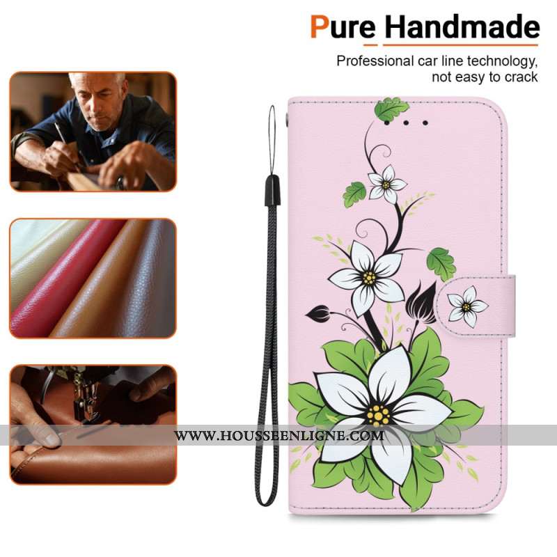 Housse Oppo Reno 12 5G Lily à Lanière