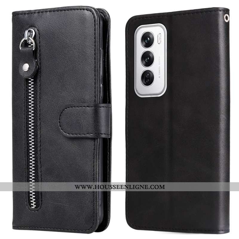 Housse Oppo Reno 12 5G Poche à Fermeture Éclair