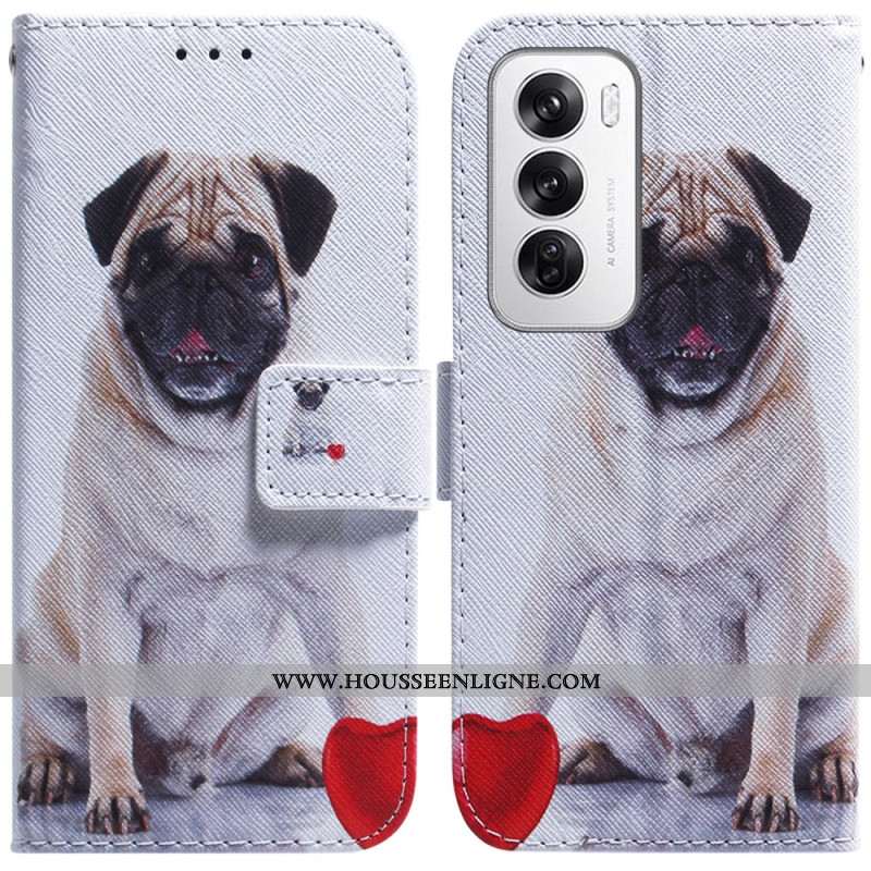 Housse Oppo Reno 12 5G Pug Dog