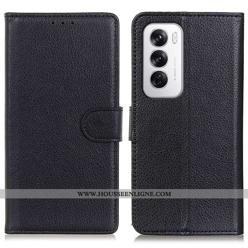 Housse Oppo Reno 12 5G Simili Cuir Traditionnel