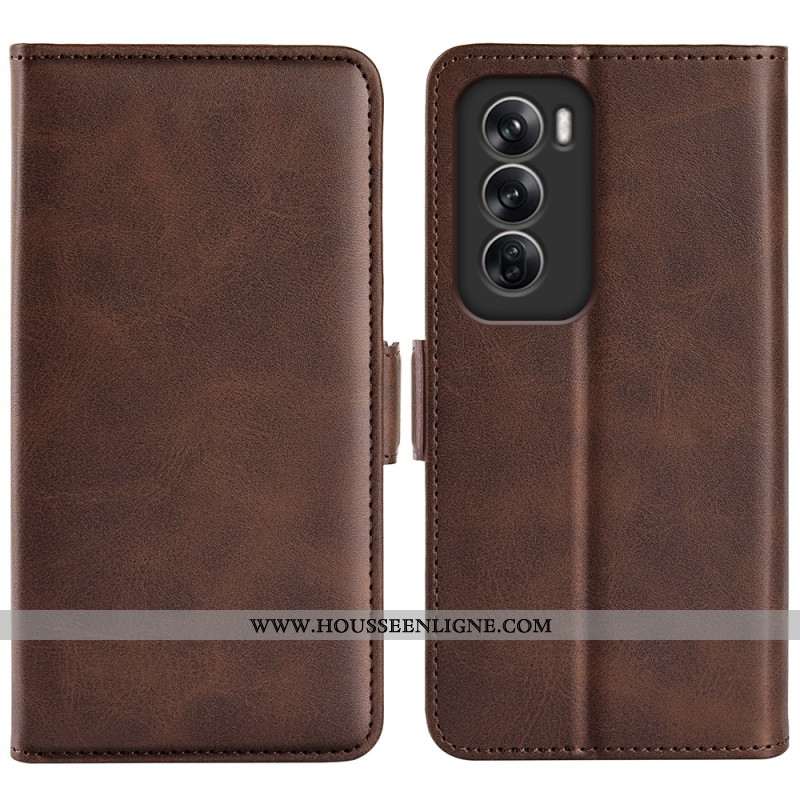 Housse Oppo Reno 12 5G Style Folio Double Fermoir