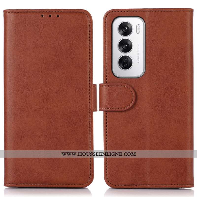 Housse Oppo Reno 12 5G Texture Cuir