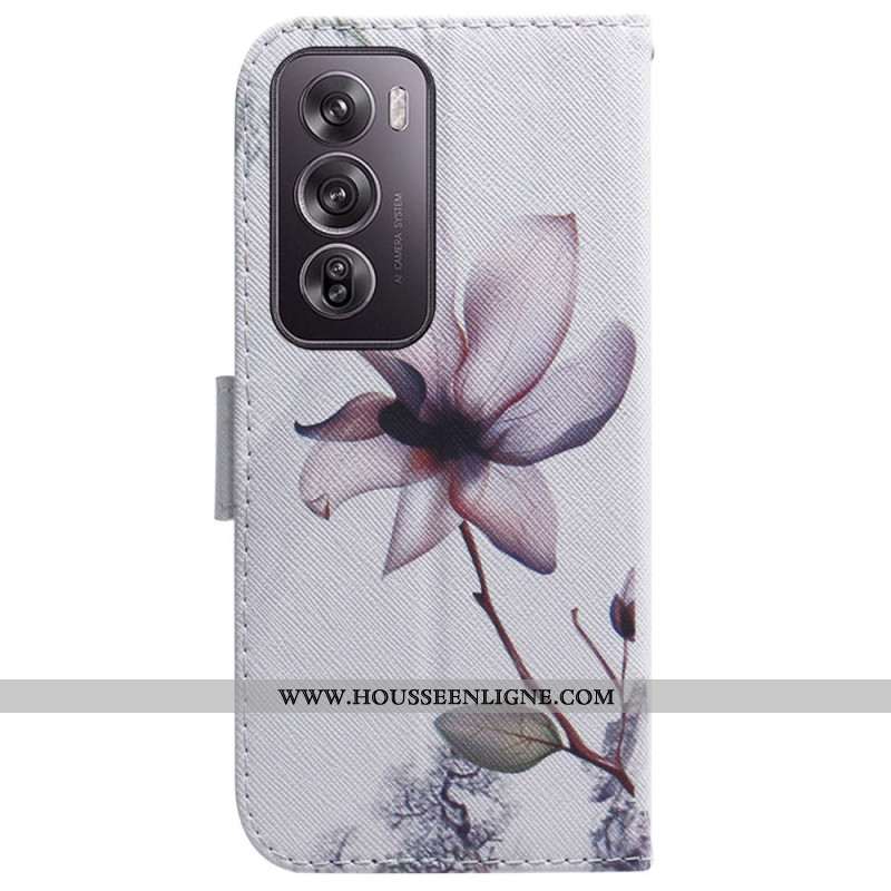 Housse Oppo Reno 12 Pro 5G Fleur Rose