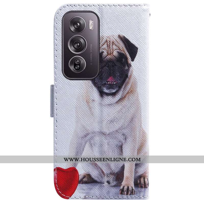 Housse Oppo Reno 12 Pro 5G Pug Dog