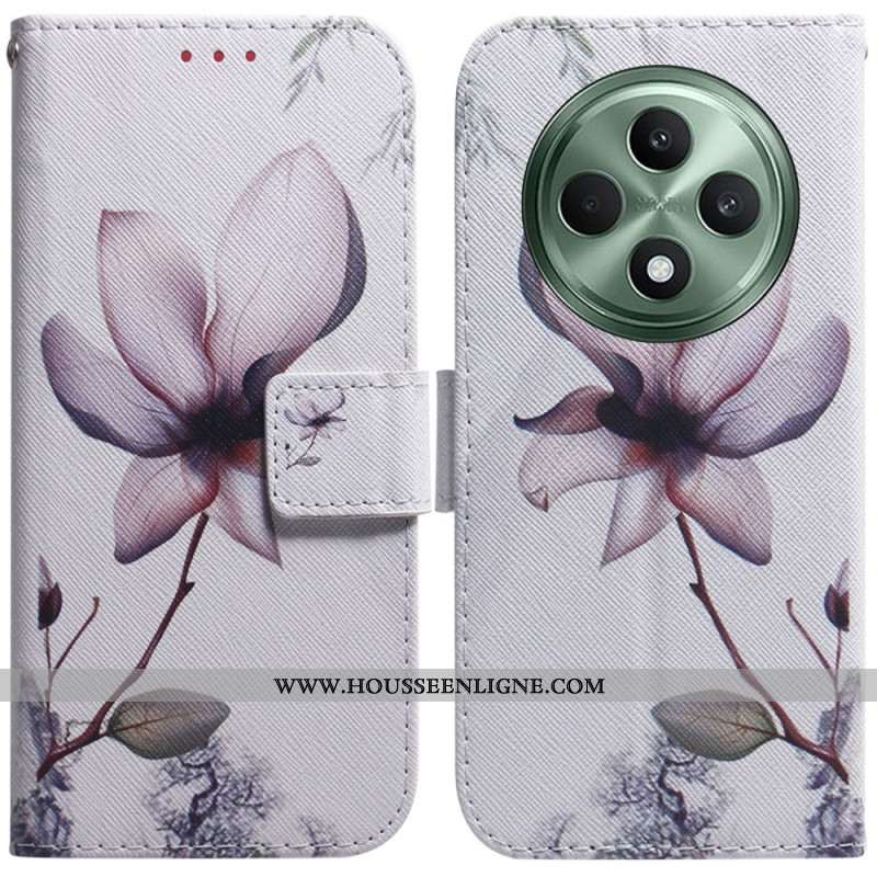 Housse Oppo Reno 12F 5G Fleur Rose