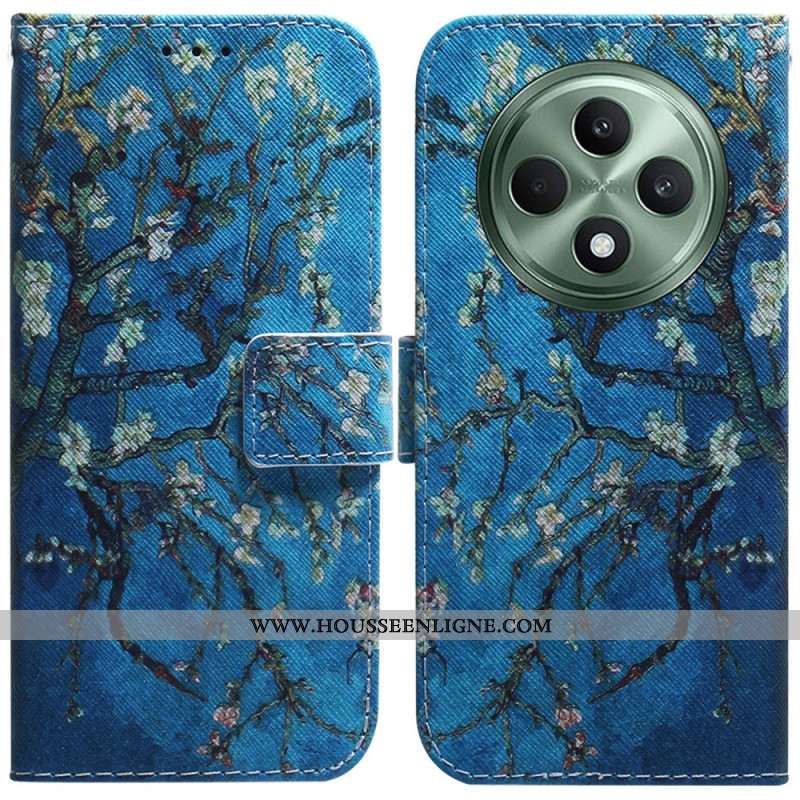 Housse Oppo Reno 12F 5G Fleurs Abricot