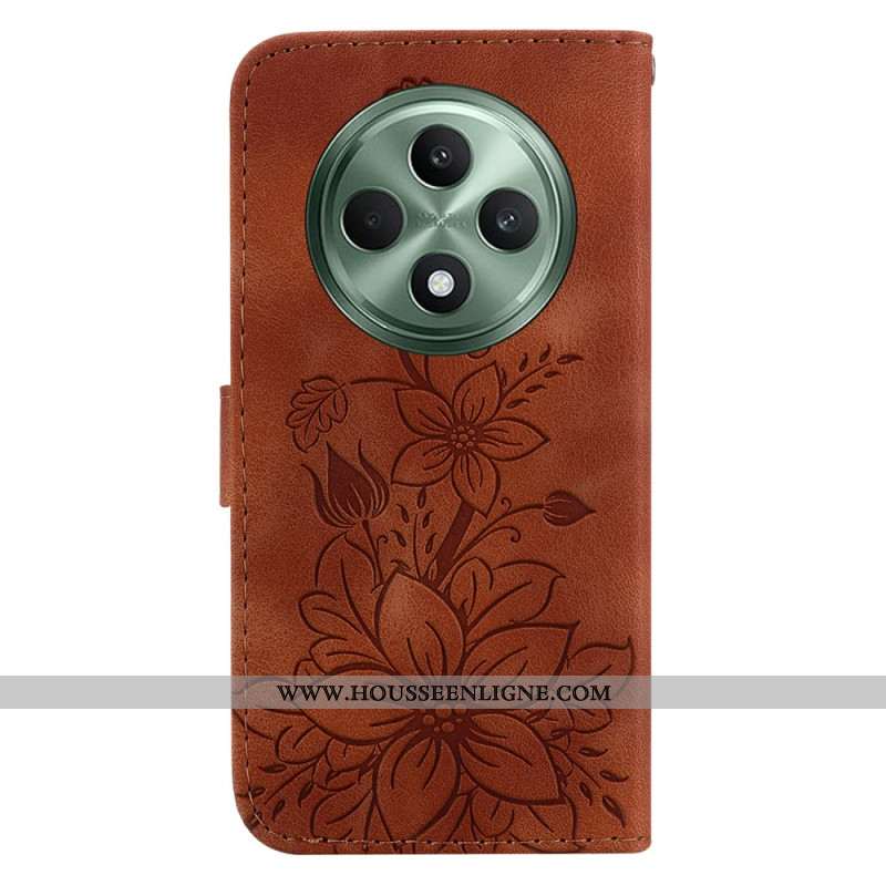 Housse Oppo Reno 12F 5G Fleurs de Lys