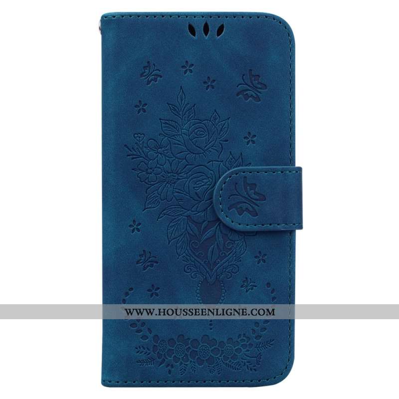 Housse Oppo Reno 12F 5G Motif Papillons et Fleurs