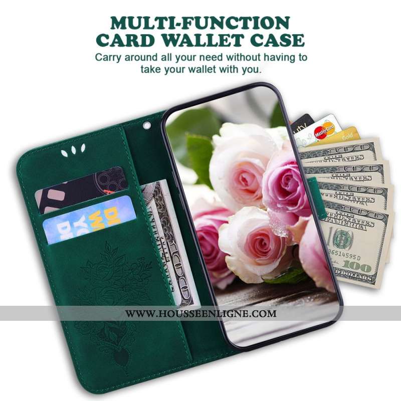 Housse Oppo Reno 12F 5G Motif Papillons et Fleurs