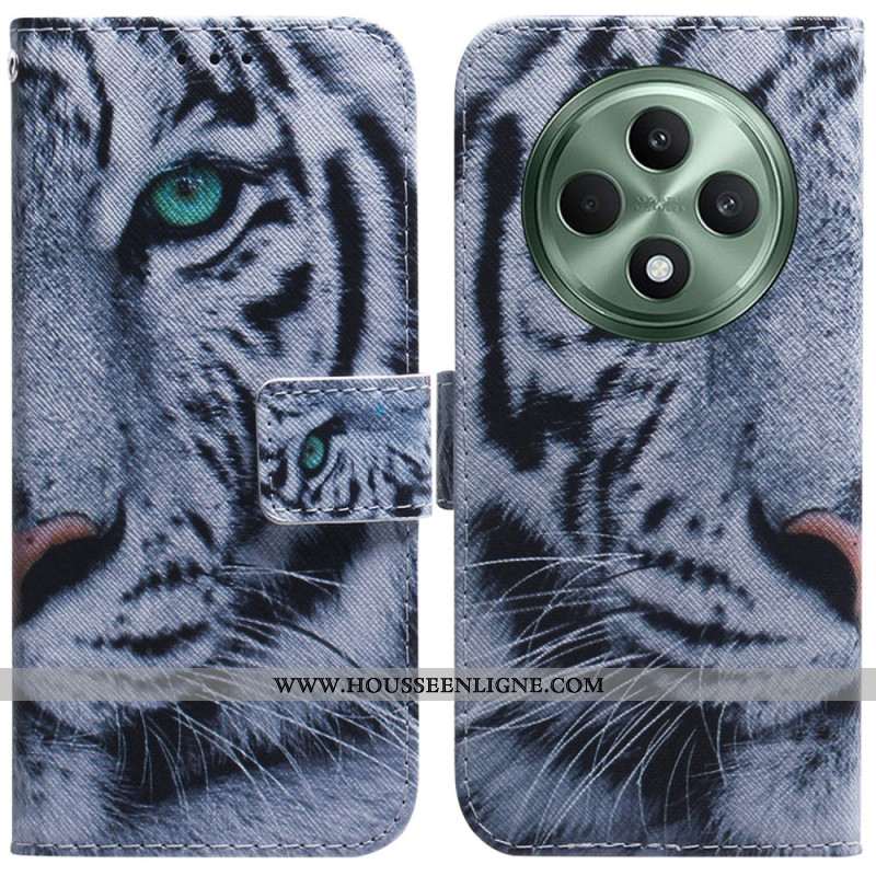 Housse Oppo Reno 12F 5G Tigre Blanc