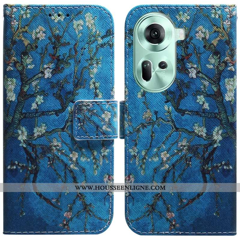 Housse Oppo Reno11 5G Fleurs d'Abricot