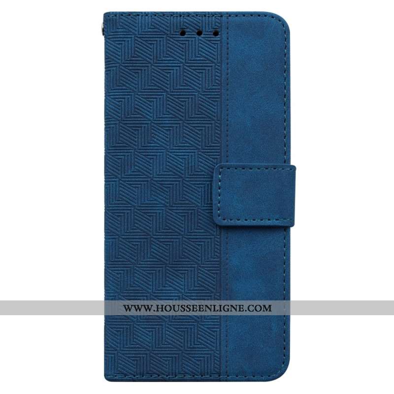 Housse Oppo Reno11 5G Motif Tissé à Lanière