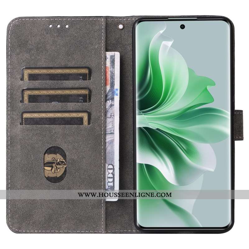 Housse Oppo Reno11 5G Style Portefeuille avec Blocage RFID