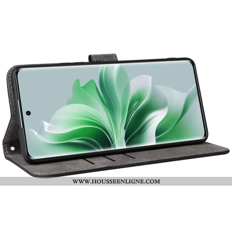 Housse Oppo Reno11 5G Style Portefeuille avec Blocage RFID