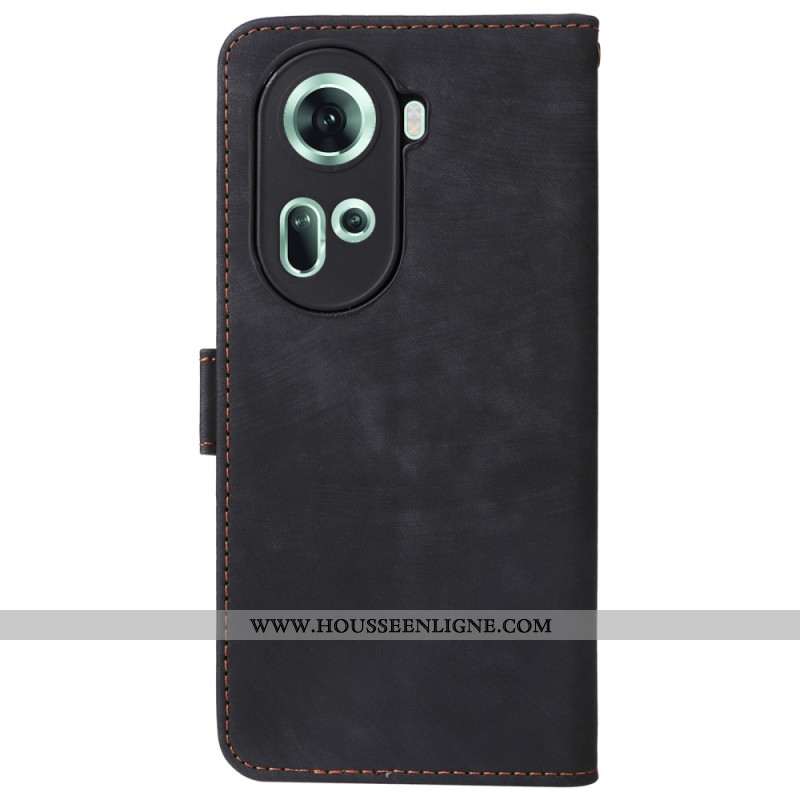 Housse Oppo Reno11 5G Style Portefeuille avec Blocage RFID