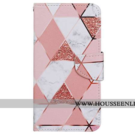 Housse Samsung Galaxy A15 5G Motif Marbré à Lanière